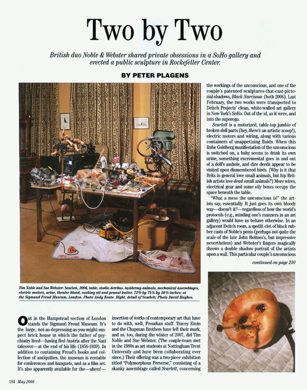 Art in America magazine, 2008, pg184