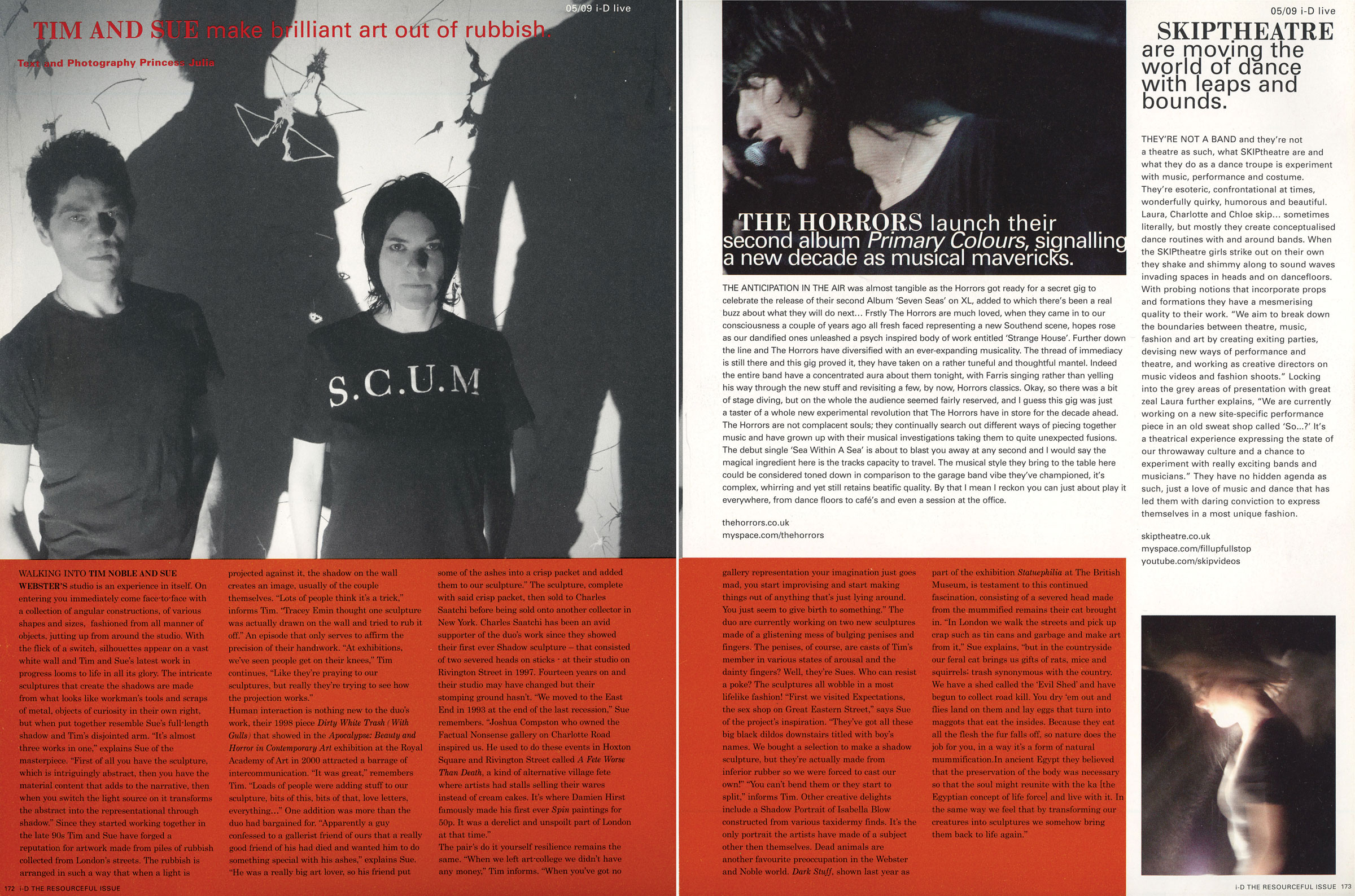 i-D magazine, pgs 172-73, May 2009